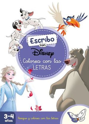 ESCRIBO CON DISNEY colorear con los letras